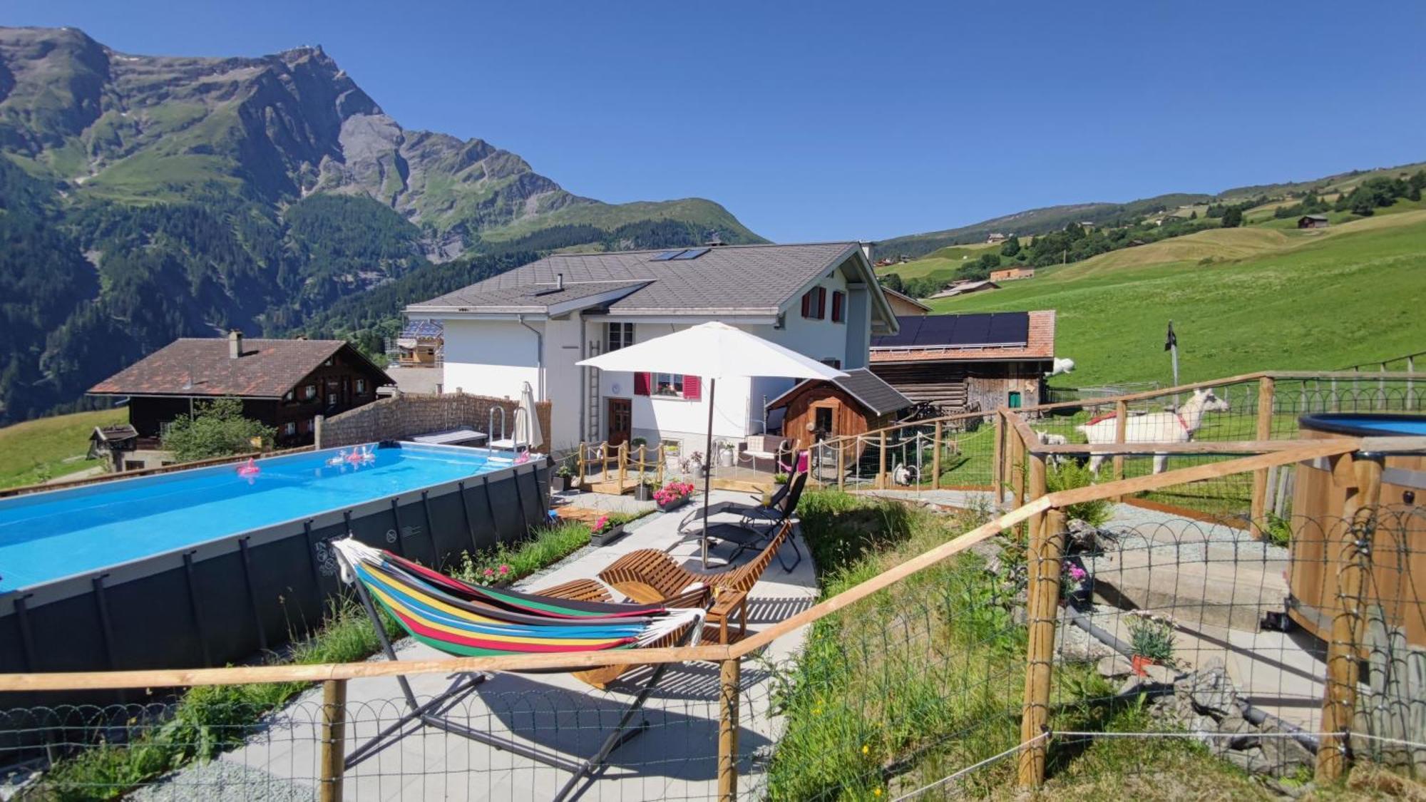 Gasthaus Alpina Tschappina Esterno foto