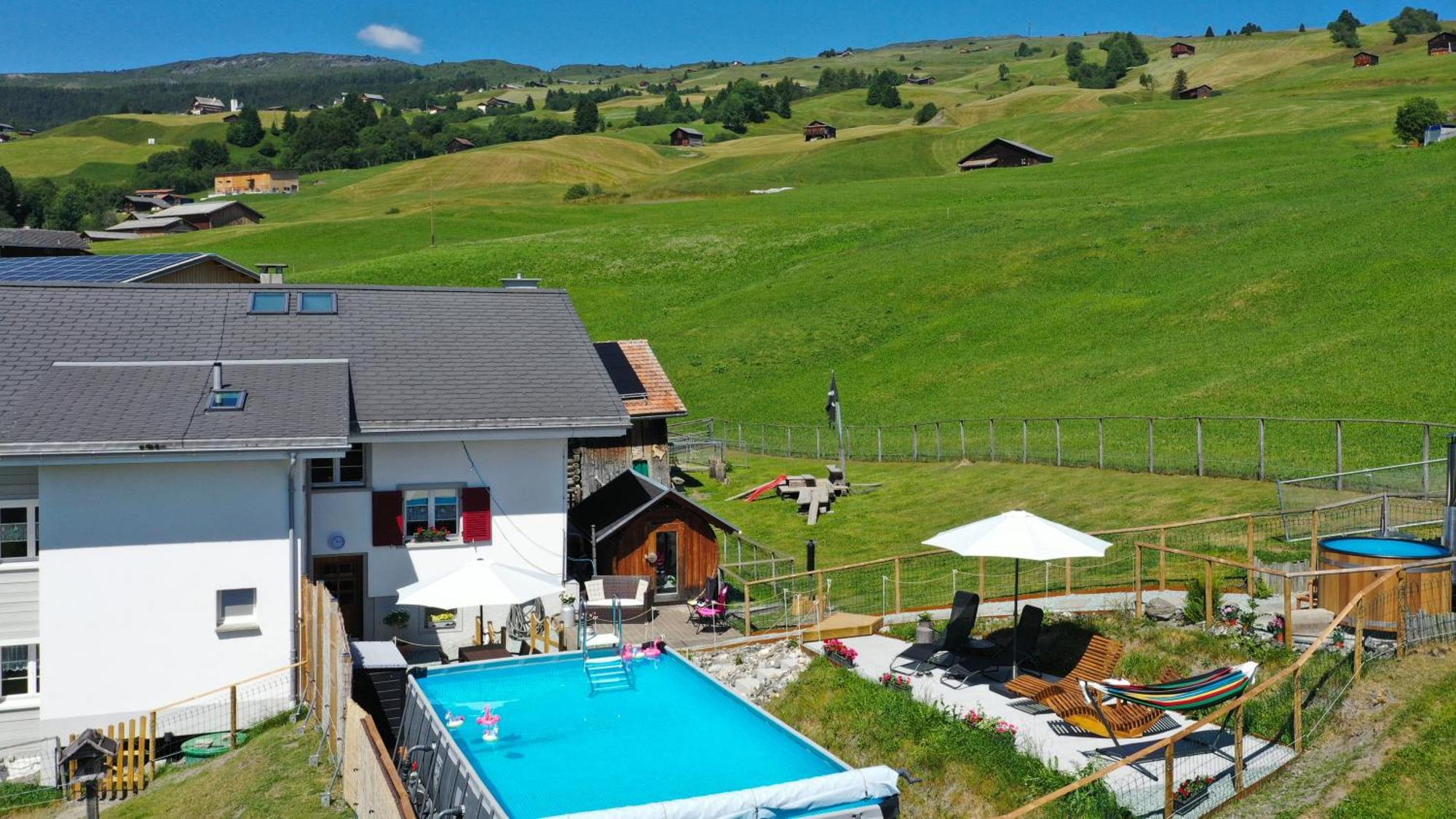 Gasthaus Alpina Tschappina Esterno foto